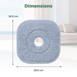 Costway Υψηλής Ποιότητας Κεφαλή Σφουγγαρίστρας Μικροϊνών 26,5 x 26,...