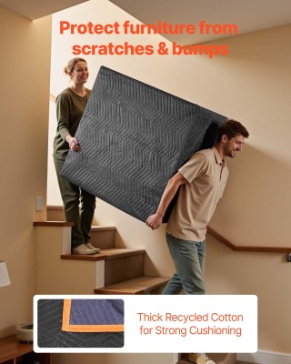 VEVOR Κουβέρτες Μετακόμισης (6 Τεμ., 1829 x 1016 mm) DCBYT72X40INA6...