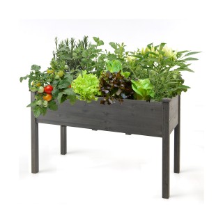 Costway Μεγάλο Γκρι Ξύλινο Ανυψωμένο Κήπο - Κουτί Φυτών για Καλλιέ... Costway Μεγάλο Γκρι Ξύλινο Ανυψωμένο Κήπο - Κουτί Φυτών για Καλλιέ...