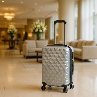 Galileo Μικρή Βαλίτσα με 4 Περιστρεφόμενες Ρόδες 360, Κλείσιμο με Δ...