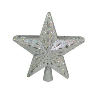 BAKAJI Προβολέας LED Χριστουγεννιάτικου Δέντρου Σχήμα Αστέρι Ασημί... BAKAJI Προβολέας LED Χριστουγεννιάτικου Δέντρου Σχήμα Αστέρι Ασημί...