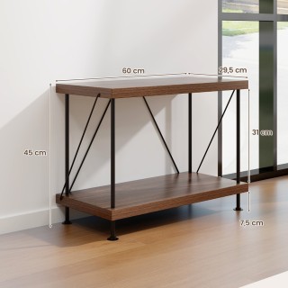 Costway  Επαναστατικό Βιομηχανικό Ράφι Βιβλίων Διπλού Επιπέδου για ...