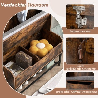 Costway Πολυλειτουργική Κρεμάστρα 4-σε-1 με Αποσπώμενο Μαξιλάρι Καθ...