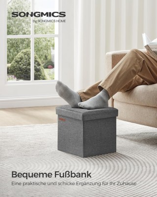 Σκαμπό Αποθήκευσης / Κουτί Αποθήκευσης με Κάθισμα 30x30cm Σκούρο ... Σκαμπό Αποθήκευσης / Κουτί Αποθήκευσης με Κάθισμα 30x30cm Σκούρο ...