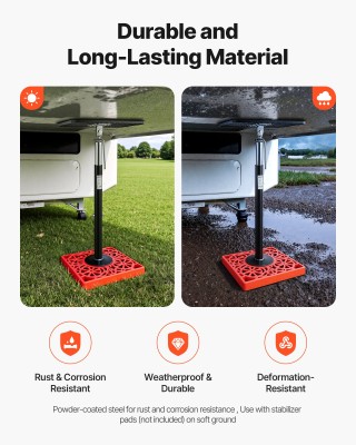 VEVOR Σετ 2 Υποστηρικτικών Γρύλων για Σλάιντ Άουτ Τροχόσπιτου, Ρυθμ...