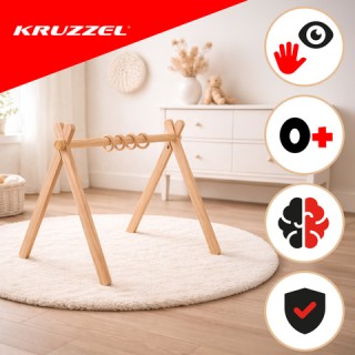 Kruzzel Kruzzel Βρεφικό Γυμναστήριο Δραστηριοτήτων Ξύλινο 0+ 64 x 4... Kruzzel Kruzzel Βρεφικό Γυμναστήριο Δραστηριοτήτων Ξύλινο 0+ 64 x 4...