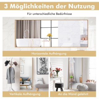 Costway 56 x 150 εκ. HD ολόσωμος καθρέφτης για κρέμασμα ή στήριξη σ... Costway 56 x 150 εκ. HD ολόσωμος καθρέφτης για κρέμασμα ή στήριξη σ...