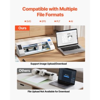 VEVOR Μηχάνημα Κοπής Βινυλίου με Αυτόματη Ανίχνευση Άκρων TSSDKZJ12...