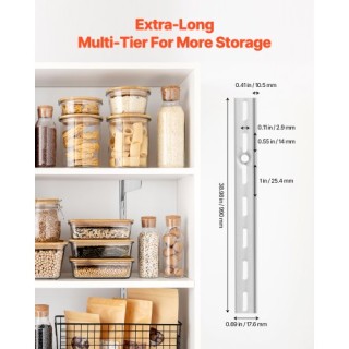 VEVOR Ράφι Ρυθμιζόμενο 39 ιντσών 10 Τεμάχια Ατσάλινο Τοίχου HJGDSCD...