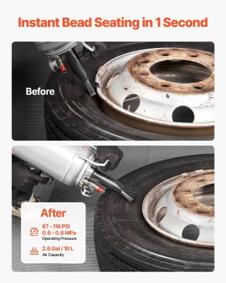 VEVOR Φορητός Εμπιστευτής Ελαστικών 10L, Φουσκωτήρας έως 145 PSI γι... VEVOR Φορητός Εμπιστευτής Ελαστικών 10L, Φουσκωτήρας έως 145 PSI γι...