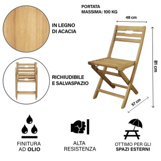 Galileo Πτυσσόμενη καρέκλα από ξύλο ακακίας αναδιπλούμενη Bali Est ... Galileo Πτυσσόμενη καρέκλα από ξύλο ακακίας αναδιπλούμενη Bali Est ...