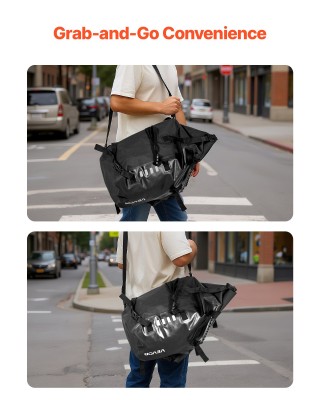 VEVOR Πλαϊνές Αδιάβροχες Σαμαράδες Μοτοσυκλέτας 28L (17.9x6.7x9.4 i...