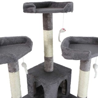 BAKAJI Ονυχοδρόμιο για Γάτες Sisal 170cm Γκρι 01824783