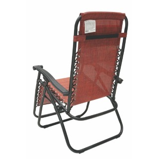 Galileo Πολυθρόνα μεγάλη χαλάρωση κόκκινη, κατασκευή από ανθρακοχάλ...