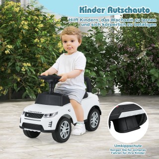 Costway Παιδικό Λευκό Αυτοκίνητο Παιχνίδι με Αποθηκευτικό Χώρο TQ10...