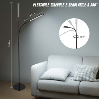 BAKAJI Λάμπα Δαπέδου LED 7W 400Lm Μοντέρνα Ρυθμιζόμενη Φωτεινότητα... BAKAJI Λάμπα Δαπέδου LED 7W 400Lm Μοντέρνα Ρυθμιζόμενη Φωτεινότητα...