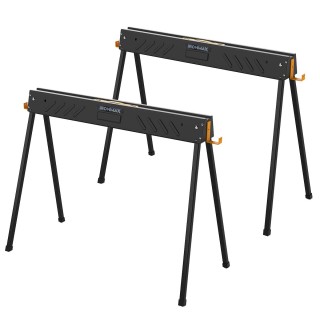 Costway Σετ Δύο Πτυσσόμενα Σκαμπό Μέχρι 500KG με 4 Βραχίονες Στήριξ...