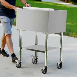 VEVOR Εμπορικός Κάδος Πάγου 61.6 L με Ρόδες και Κάτω Δίσκο Αποθήκευ... VEVOR Εμπορικός Κάδος Πάγου 61.6 L με Ρόδες και Κάτω Δίσκο Αποθήκευ...