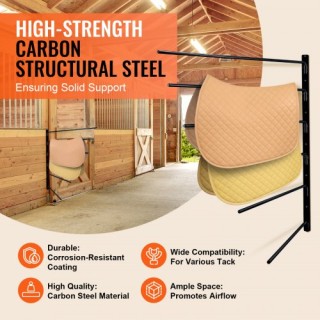 VEVOR Επιτοίχια Βάση Σέλας Έξι Επιπέδων για Αγγλικές & Δυτικές Σέλε...