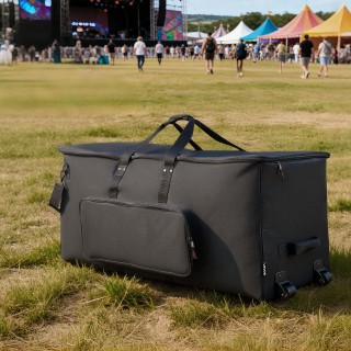 VEVOR Τσάντα Συγκροτήματος Ηλεκτρονικών Τυμπάνων με Ρόδες, 600D, Μα...