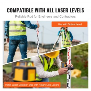 Ράβδος Μέτρησης VEVOR 3M Τηλεσκοπική με Αλφάδι & Τσάντα GZCLG3M000... Ράβδος Μέτρησης VEVOR 3M Τηλεσκοπική με Αλφάδι & Τσάντα GZCLG3M000...