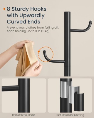 SONGMICS Κάκτος Κρεμάστρα Ρούχων 40x40x175.3cm με Μεγάλη Χωρητικότη... SONGMICS Κάκτος Κρεμάστρα Ρούχων 40x40x175.3cm με Μεγάλη Χωρητικότη...