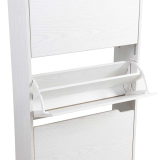 BAKAJI  Παπουτσοθήκη 4 Πόρτες Ράφια Διπλού Βάθους Ξύλο MDF 63x24x15...