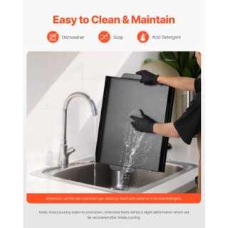 VEVOR Επίπεδη Πλάκα Ψησίματος 22x16 από Ανθρακούχο Χάλυβα για BBQ D... VEVOR Επίπεδη Πλάκα Ψησίματος 22x16 από Ανθρακούχο Χάλυβα για BBQ D...