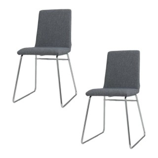 Costway Σετ 2 Καρέκλες Τραπεζαρίας με Αναδιπλούμενη Πλάτη & Μεταλλι...