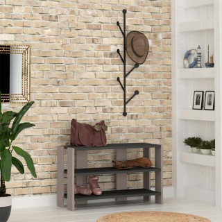 Shally Dogan Επιτοίχιος Γκαρνταρόμπα με Παπουτσοθήκη 3 Ραφιών σε Απ... Shally Dogan Επιτοίχιος Γκαρνταρόμπα με Παπουτσοθήκη 3 Ραφιών σε Απ...