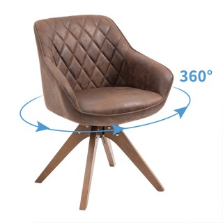 Shally Dogan Καφέ Καρέκλα Τραπεζαρίας Πολυθρόνα Γραφείου σε Ύφασμα... Shally Dogan Καφέ Καρέκλα Τραπεζαρίας Πολυθρόνα Γραφείου σε Ύφασμα...