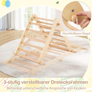 Costway Πτυσσόμενο Ξύλινο Καγιάκ με Τρίγωνο Αναρρίχησης και Σκάλα T... Costway Πτυσσόμενο Ξύλινο Καγιάκ με Τρίγωνο Αναρρίχησης και Σκάλα T...