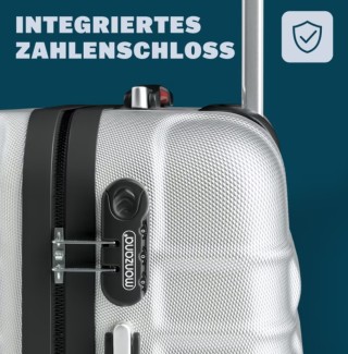 Σετ Βαλίτσες Σκληρού Κελύφους Baseline 4 Τεμάχια – Ασημί (34L, 55L,... Σετ Βαλίτσες Σκληρού Κελύφους Baseline 4 Τεμάχια – Ασημί (34L, 55L,...