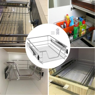 BAKAJI Τηλεσκοπικό Συρτάρι Κουζίνας 60cm Καλάθι Ράφι Εξαγώγιμο Εξο... BAKAJI Τηλεσκοπικό Συρτάρι Κουζίνας 60cm Καλάθι Ράφι Εξαγώγιμο Εξο...