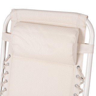 Galileo Πολυθρόνα εξαιρετικής χαλάρωσης σε ιβουάρ χρώμα με επενδεδυ...