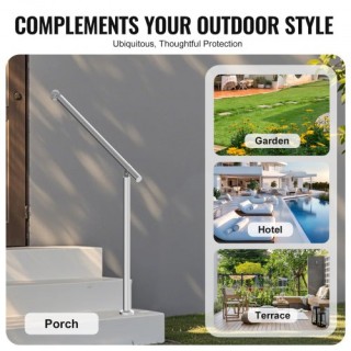 VEVOR Κουπαστές 80cm για Εξωτερικά Σκαλοπάτια από Ανοξείδωτο Ατσάλ... VEVOR Κουπαστές 80cm για Εξωτερικά Σκαλοπάτια από Ανοξείδωτο Ατσάλ...