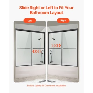 VEVOR Ημι-Πλαίσιο Πόρτα Μπανιέρας 50-60x60 εκ. TLYGM60W62HIYDJ1GV0 VEVOR Ημι-Πλαίσιο Πόρτα Μπανιέρας 50-60x60 εκ. TLYGM60W62HIYDJ1GV0