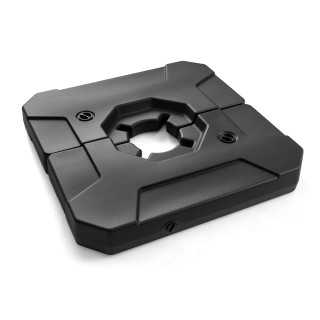 Costway Βάση ομπρέλας κήπου με 2 τετράγωνες πλάκες, γεμιζόμενη, με ...