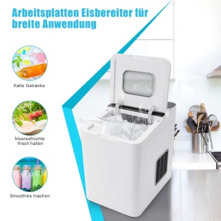 Costway Συσκευή Παραγωγής Παγάκια με Δεξαμενή 1,5L και Καλάθι 0,5k... Costway Συσκευή Παραγωγής Παγάκια με Δεξαμενή 1,5L και Καλάθι 0,5k...