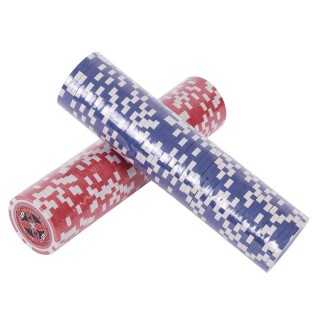 Costway Σετ Πόκερ 300 Τσιπ με Αλουμινένια Θήκη - Ασημί TY565432SL