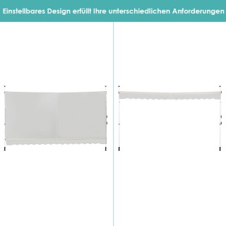 Costway  Επεκτάσιμη Τέντα Αλουμινίου με Ρυθμιζόμενο Ύψος 200–300χ20...