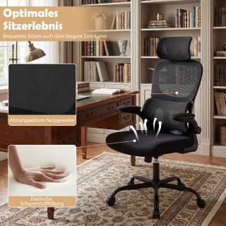 Costway Εργονομική Καρέκλα Γραφείου με Οσφυϊκή Υποστήριξη και Ρυθμι... Costway Εργονομική Καρέκλα Γραφείου με Οσφυϊκή Υποστήριξη και Ρυθμι...