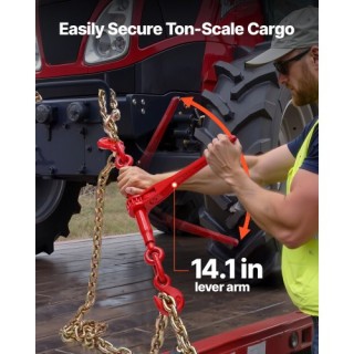 VEVOR Δετικό Αλυσίδας με Καστάνια 3/8 x 10 G80 για Μεταφορά Φορτίου...