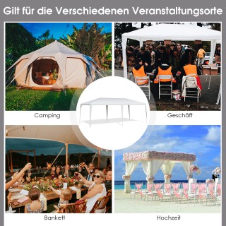 Costway Aδιάβροχη σκηνή παραλίας με σχοινιά 3 x 6 x 2,6m Λευκό OP70089 Costway Aδιάβροχη σκηνή παραλίας με σχοινιά 3 x 6 x 2,6m Λευκό OP70089