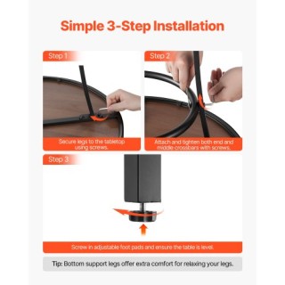 VEVOR Μεταλλίκο Στρογγυλό Μπαρ Τραπέζι 60 εκ.,Εξωτερικού Χώρου με Ε... VEVOR Μεταλλίκο Στρογγυλό Μπαρ Τραπέζι 60 εκ.,Εξωτερικού Χώρου με Ε...