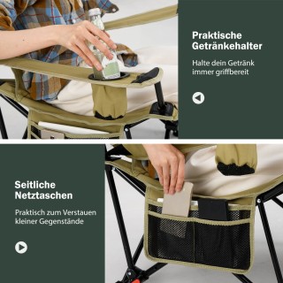 Costway Καρεκλάκι Κατασκήνωσης με Αποσπώμενο Υποπόδιο, Ρυθμιζόμενη ... Costway Καρεκλάκι Κατασκήνωσης με Αποσπώμενο Υποπόδιο, Ρυθμιζόμενη ...