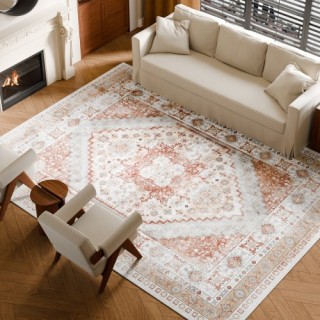 VEVOR Μεγάλο Χαλί 9x12 πόδια Αντιολισθητικό Εσωτερικού Χώρου Vintag... VEVOR Μεγάλο Χαλί 9x12 πόδια Αντιολισθητικό Εσωτερικού Χώρου Vintag...