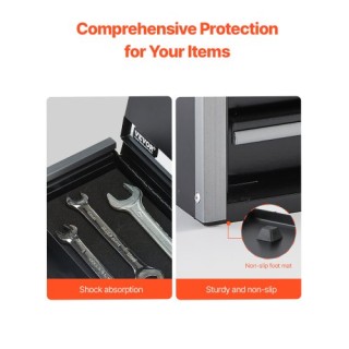 VEVOR Φορητή Μεταλλική Εργαλειοθήκη 8.6 ιντσών με 3 Συρτάρια Οργάνω... VEVOR Φορητή Μεταλλική Εργαλειοθήκη 8.6 ιντσών με 3 Συρτάρια Οργάνω...