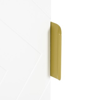 Kleankin Λευκή Ντουλάπα Μπάνιου Τοίχου με Διακοσμητική Πόρτα και Χρ...