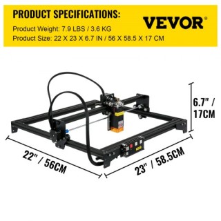 Επιτραπέζιος Χαράκτης Laser VEVOR 5.5W 16.1x15.7 GSEJGXJGLZDKJUY12V2 Επιτραπέζιος Χαράκτης Laser VEVOR 5.5W 16.1x15.7 GSEJGXJGLZDKJUY12V2